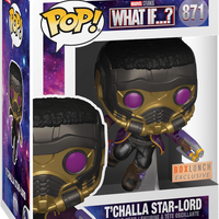 FUNKO POP! MARVEL WHAT IF...?: T'CHALLA STAR-LORD #871 (BOXLUNCH EXCLUSIVE STICKER) (📌CONDITION 9.5)