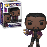 FUNKO POP! MARVEL WHAT IF...?: T'CHALLA STAR-LORD #876 (FYE EXCLUSIVE STICKER) (📌CONDITION 6.0)