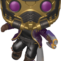 FUNKO POP! MARVEL WHAT IF...?: T'CHALLA STAR-LORD #871 (BOXLUNCH EXCLUSIVE STICKER) (📌CONDITION 9.5)