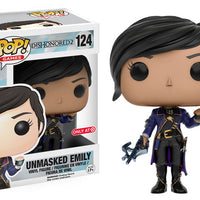 FUNKO POP! GAMES DISHONORED 2: UNMASKED EMILY #124 (TARGET EXCLUSIVE STICKER) (📌CONDITION 9.5)