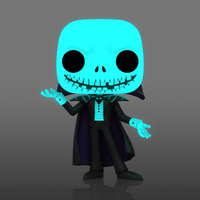 FUNKO POP! DISNEY NIGHTMARE BEFORE CHRISTMAS: GLOW JACK SKELLINGTON AS VAMPIRE JACK #598 (WALGREENS EXCLUSIVE STICKER) (NBC)
