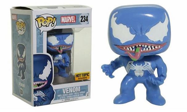FUNKO POP! MARVEL VENOM (BLUE) #234 (HOT TOPIC EXCLUSIVE STICKER) (📌 CONDITION 8.0)