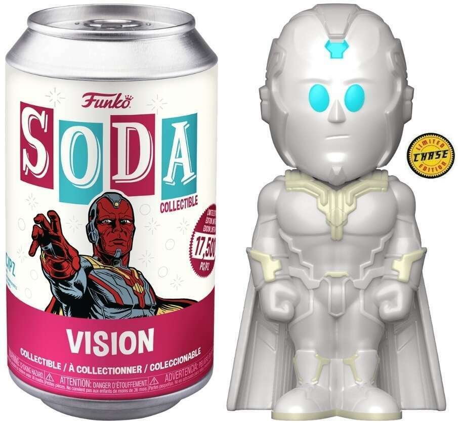 FUNKO SODA FIGURE! MARVEL WANDAVISION: VISION (CHASE) (WHITE) (LE 2,900)