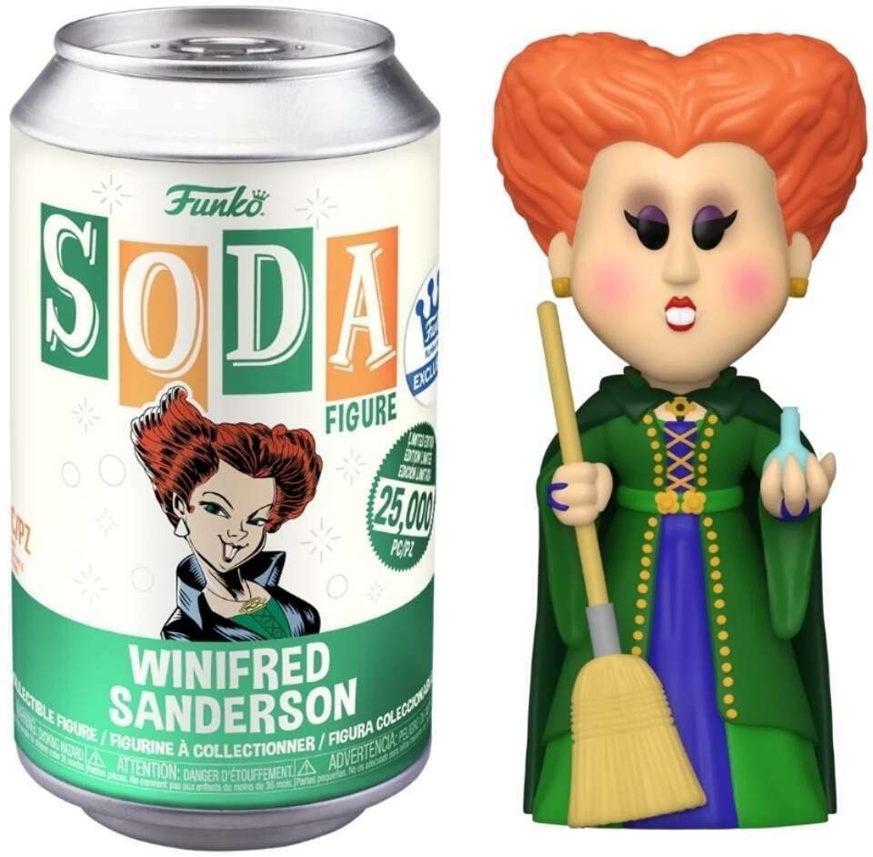 FUNKO SODA! MOVIES HOCUS POCUS: WINIFRED SANDERSON (LE 20,900) (COMMON / NOT SEALED) (FUNKO-SHOP EXCLUSIVE) (📌 CONDITION 9.5)
