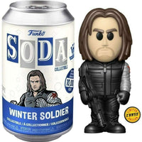 WINTER SOLDIER (CHASE/NOT SEALED) (METALLIC) (LE 3,300) (FUNKO SHOP EXCLUSIVE STICKER) (CAPTAIN AMERICA CIVIL WAR) FUNKO SODA FIGURE