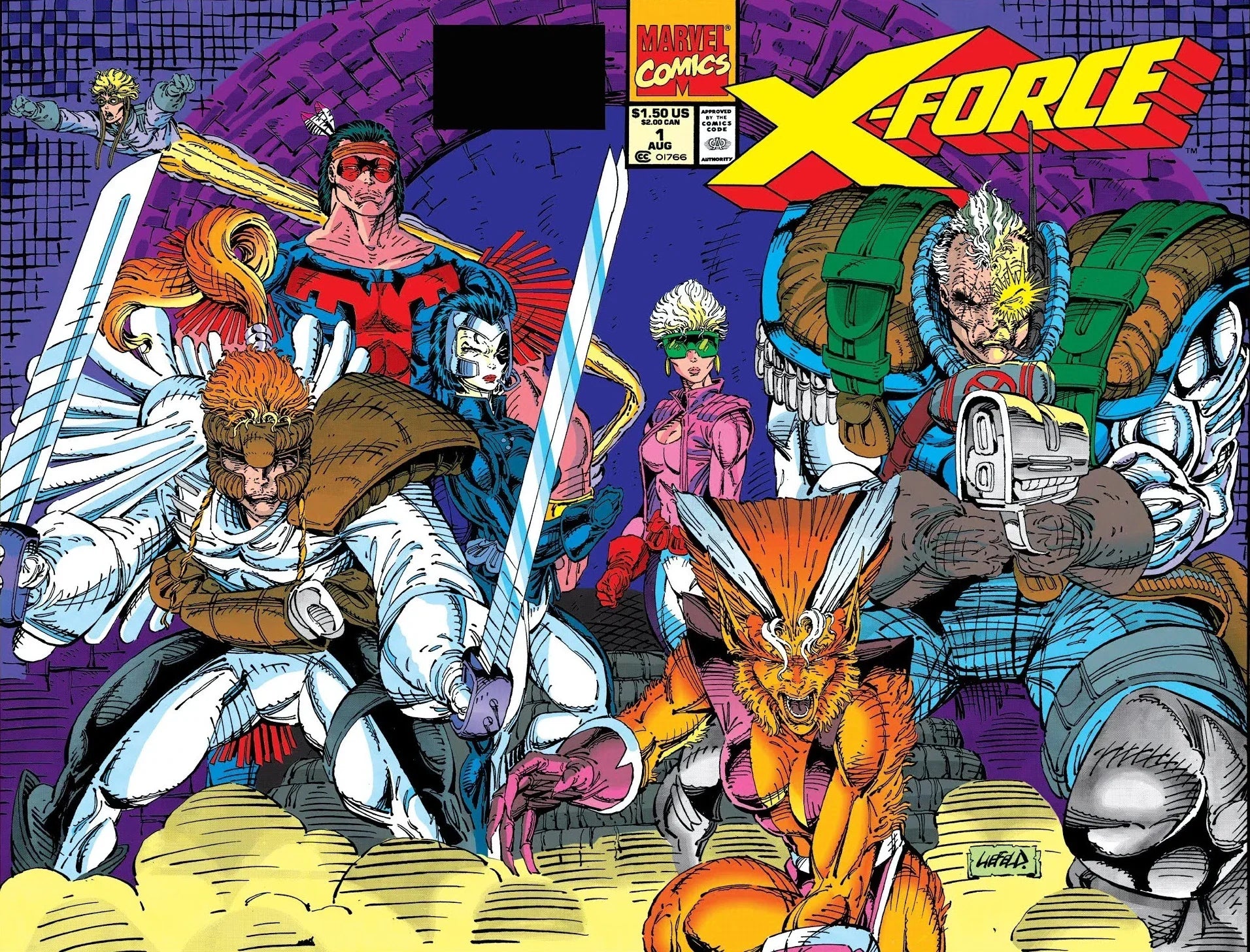 MARVEL COMICS X-FORCE ISSUE #1 VOL #1 (CABLE TRADING CARD) (WRAP