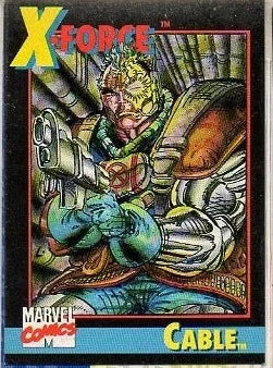 MARVEL COMICS X-FORCE ISSUE #1 VOL #1 (CABLE TRADING CARD) (WRAP AROUND  COVER) (DIRECT EDITION) (FIRST PRINT) (AUG 1991)
