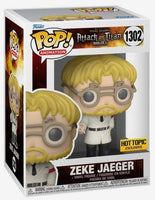
              FUNKO POP! ANIMATION ATTACK ON TITAN: ZEKE JAEGER #1302 (HOT TOPIC EXCLUSIVE STICKER) (📌CONDITION 9.0/9.5)
            