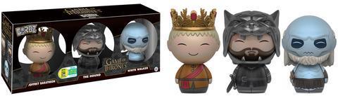FUNKO DORBZ! TELEVISION GAME OF THRONES: JOFFREY BARATHEON / THE HOUND / WHITE WALKER (3-PACK) (2016 SDCC EXCLUSIVE STICKER)