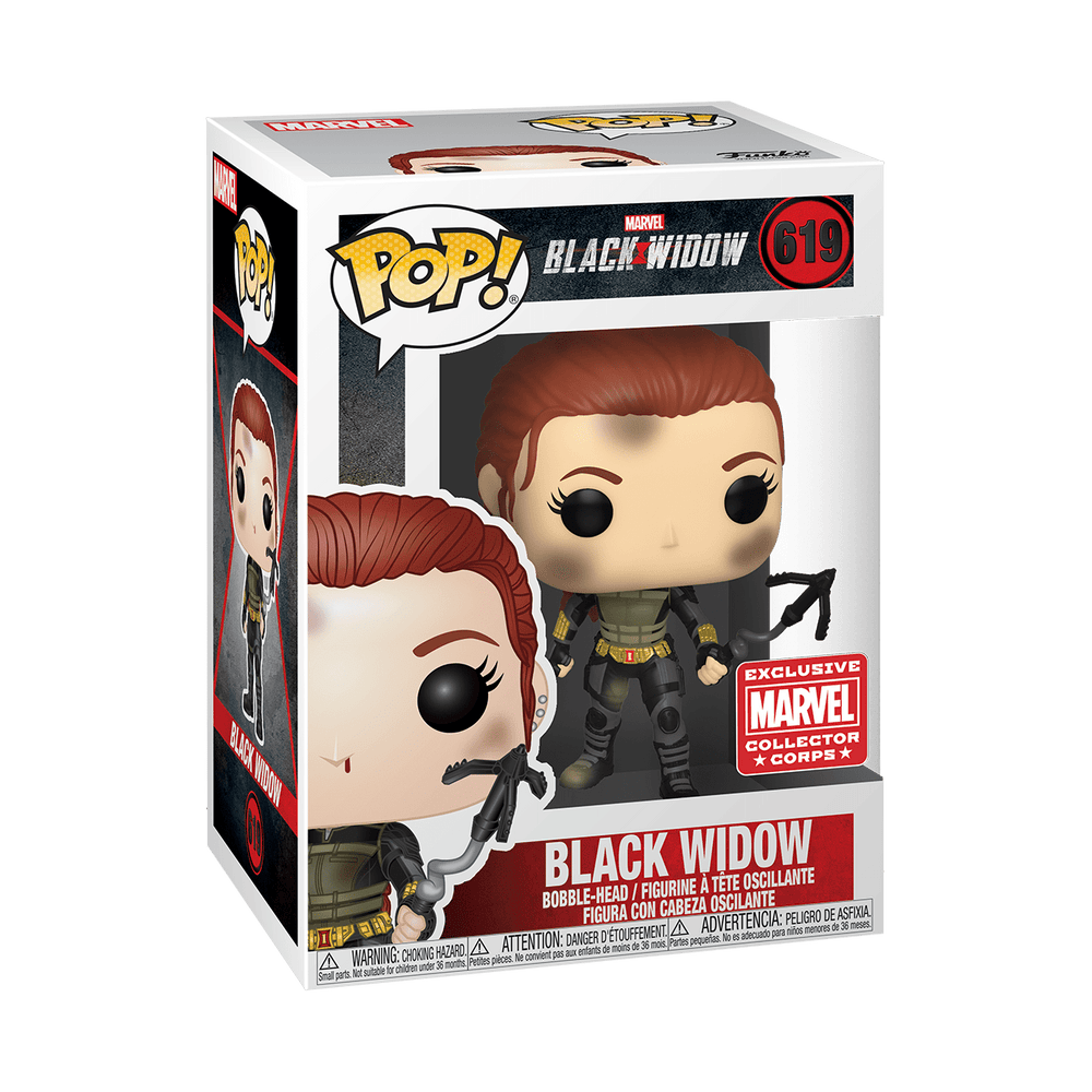 BLACK WIDOW #619 (COLLECTOR CORPS EXCLUSIVE STICKER) (BLACK WIDOW MOVIE) FUNKO POP
