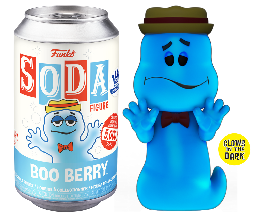 BOO BERRY (GLOWING) (LE 5,000) (OPENED/NOT SEALED) (FUNKO EXCLUSIVE STICKER) FUNKO SODA FIGURE