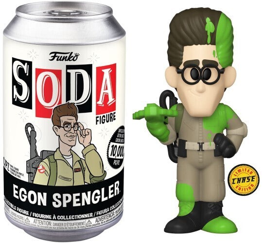 FUNKO SODA! MOVIES GHOSTBUSTERS: SLIMED EGON SPENGLER (LE 1,600) (CHASE / NOT SEALED) (📌 CONDITION 8.5/9.0)