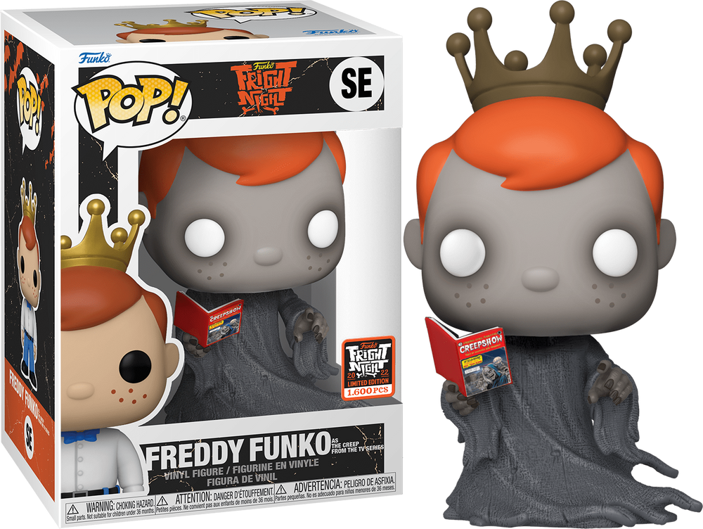 FUNKO POP! CREEPSHOW FREDDY FUNKO: FREDDY FUNKO AS THE CREEP FROM THE TV SERIES #SE (LE 1,600) (2022 FRIGHT NIGHT EXCLUSIVE STICKER) (📌 CONDITION 9.5)