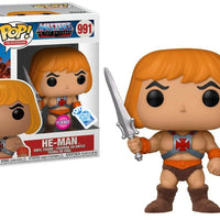 HE-MAN #991 (RAISING SWORD) (FLOCKED) (FUNKO INSIDER CLUB STICKER) (MOTU) (MASTERS OF THE UNIVERSE) FUNKO POP