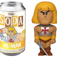 HE-MAN (LE 8,400) (COMMON/NOT SEALED) (PRINCE ADAM) (MOTU) FUNKO SODA FIGURE