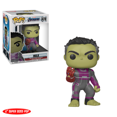 FUNKO POP! MARVEL AVENGERS ENDGAME: HULK W/ GAUNTLET #478 (6 INCH)