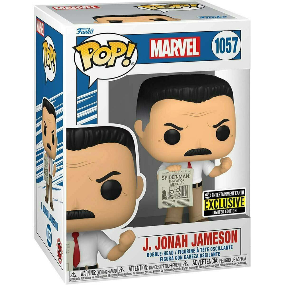 J. JONAH JAMESON #1057 (HOLDING NEWSPAPER) (EE EXCLUSIVE STICKER) (SPIDER-MAN) FUNKO POP