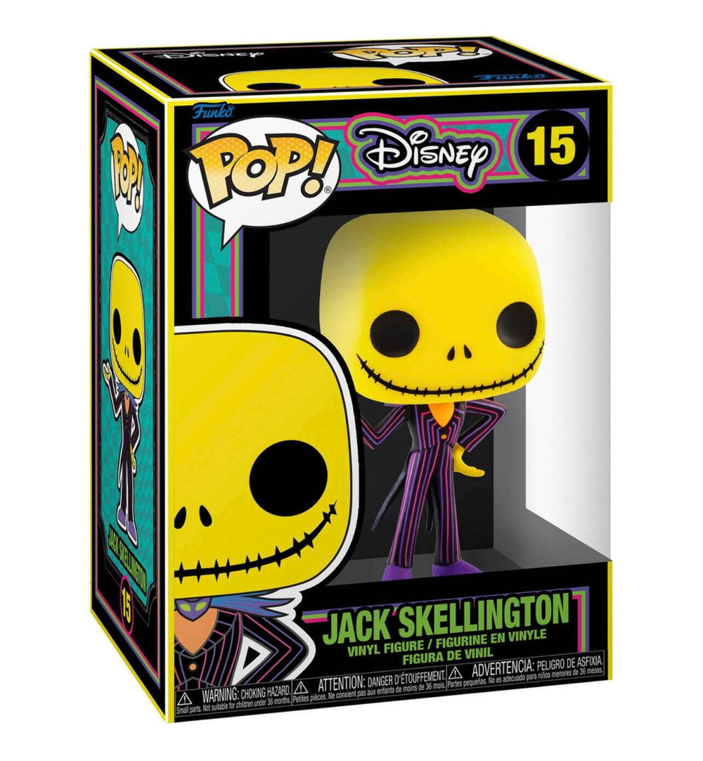 FUNKO POP! DISNEY NIGHTMARE BEFORE CHRISTMAS: BLACKLIGHT JACK SKELLINGTON #15