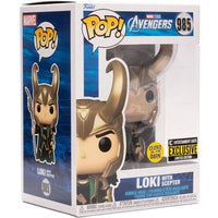 
              FUNKO POP! MARVEL AVENGERS: LOKI WITH SCEPTER #985 (GLOW) (ENTERTAINMENT EARTH EXCLUSIVE STICKER)
            