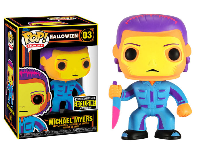 FUNKO POP! MOVIES HALLOWEEN: BLACKLIGHT MICHAEL MYERS #03 (ENTERTAINMENT EARTH EXCLUSIVE STICKER)