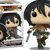 FUNKO POP! ANIMATION ATTACK ON TITAN: MIKASA ACKERMANN #1166 (📌 CONDITION 9.5)