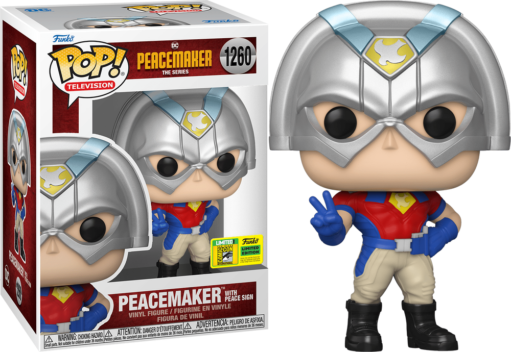 PEACEMAKER #1260 (PEACE SIGN) (SDCC EXCLUSIVE STICKER) FUNKO POP