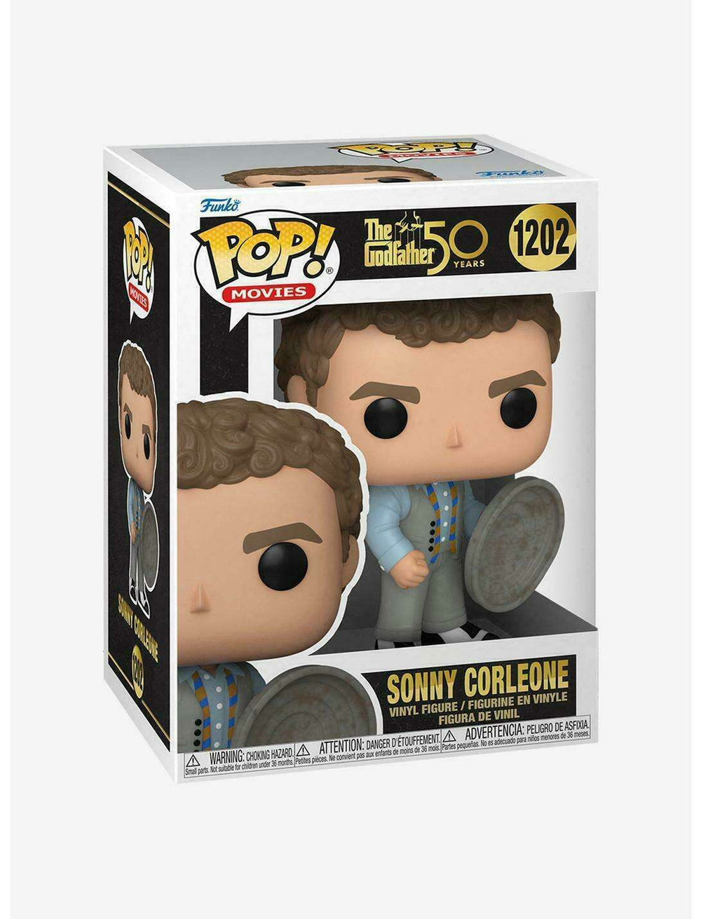 FUNKO POP! MOVIES THE GODFATHER: SONNY CORLEONE #1202 (W/TRASH CAN LID) (50TH ANNIVERSARY)