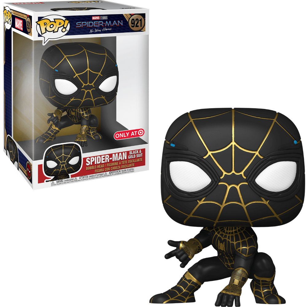 SPIDER MAN 921 BLACK AND GOLD SUIT 10 INCH TARGET EXCLUSIVE STIC THE KING S KEEP LLC