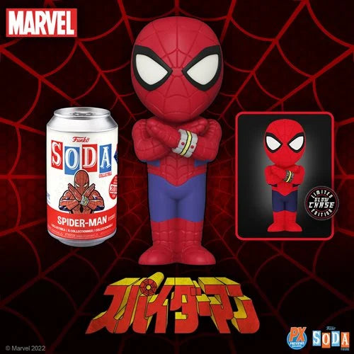 SPIDER-MAN (JAPANESE TV SERIES) (LE 20,000) (CHANCE OF CHASE) (PREVIEWS EXCLUSIVE STICKER) FUNKO SODA FIGURE