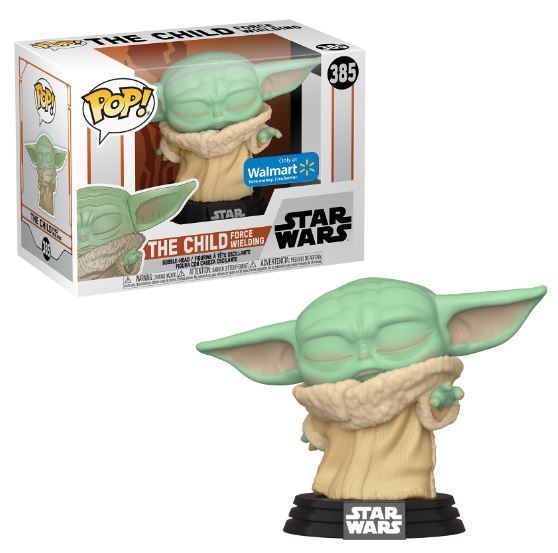 THE CHILD #385 (FORCE WIELDING) (WALMART STICKER) (THE MANDALORIAN) (GROGU) (STAR WARS) FUNKO POP