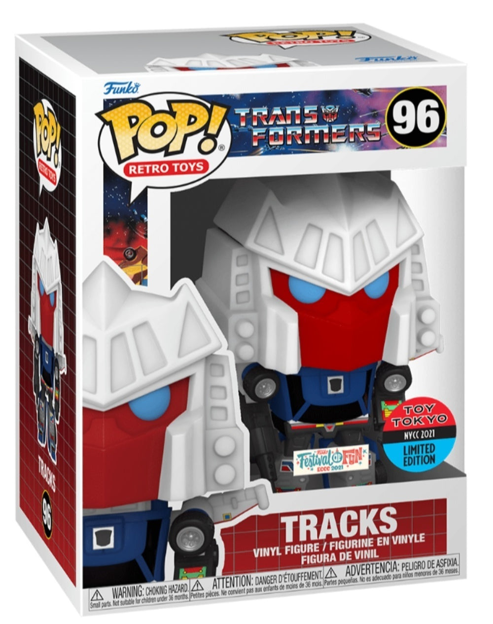 TRACKS #96 (FESTIVAL 0F FUN) (2021 TOY TOKYO EXCLUSIVE STICKER) (TRANSFORMERS) FUNKO POP