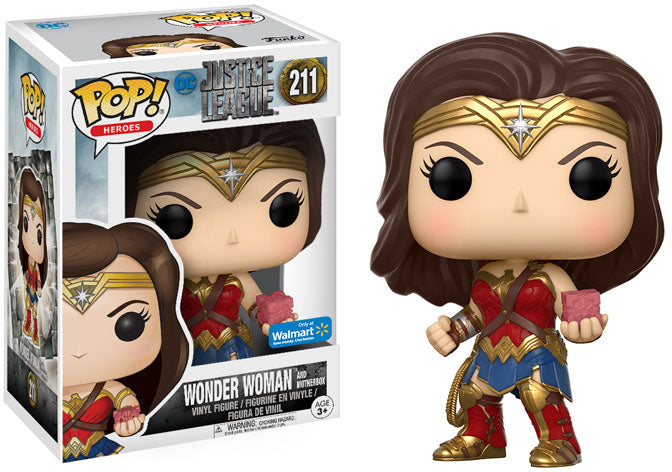 FUNKO POP! DC HEROES JUSTICE LEAGUE: WONDER WOMAN W/ MOTHERBOX #211 (WALMART EXCLUSIVE)