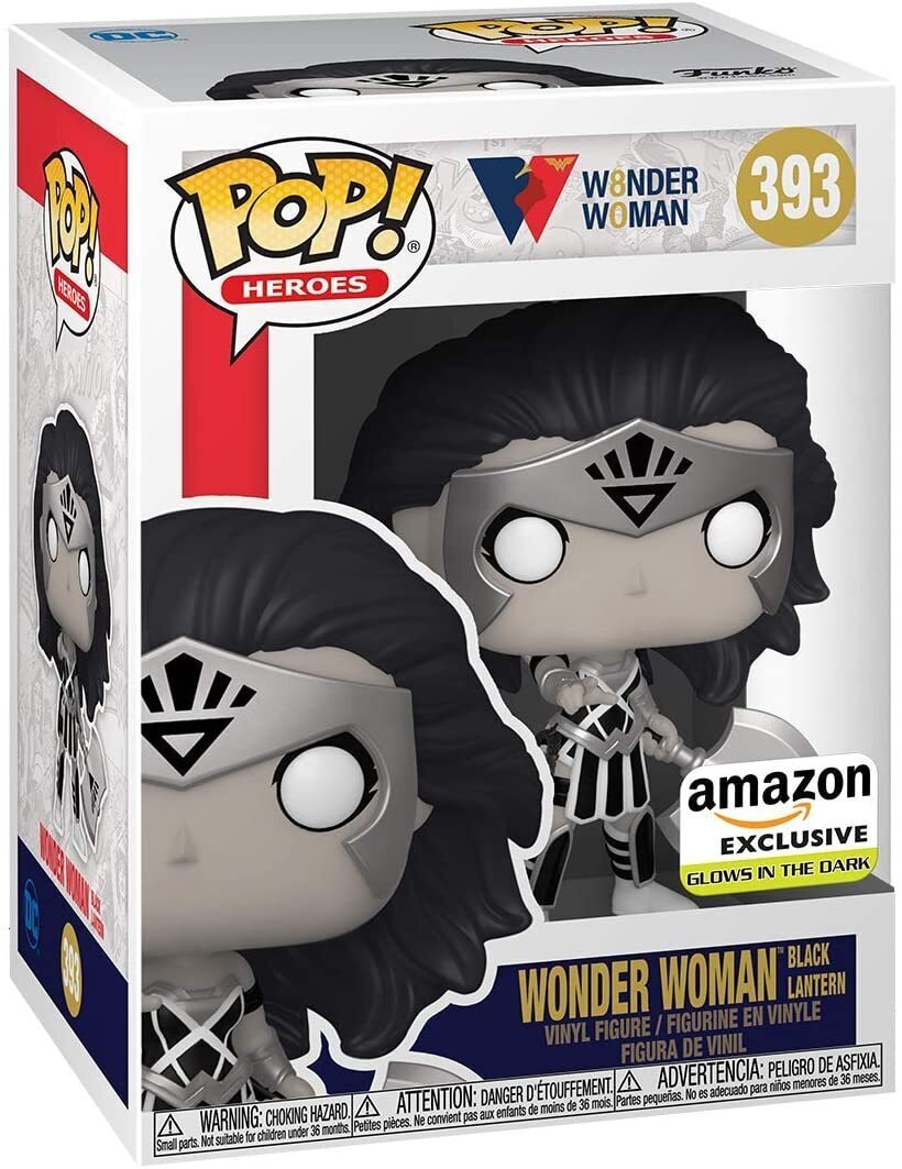 FUNKO POP! DC HEROES BLACK LANTERN WONDER WOMAN #393 (GLOW) (AMAZON EXCLUSIVE STICKER)