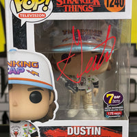 DUSTIN #1240 (WALKIE TALKIE) (SIGNED BY GATEN MATARAZZO) (JSA CERTIFIED) (7BAP SIGNATURE SERIES/LE 175) (STRANGER THINGS) FUNKO POP