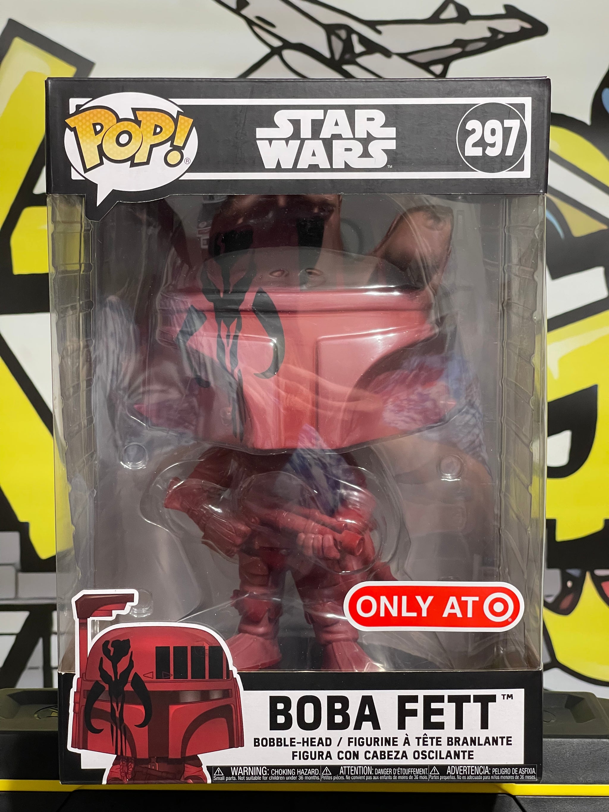 BOBA FETT #297 (FUTURA RED) (10 INCH) (TARGET EXCLUSIVE