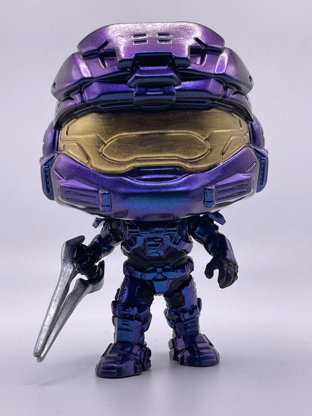 SPARTAN MARK #21 (METALLIC VIOLET RECRUIT COLOR SHIFT VARIANT) (LE 1) (THE KING'S KEEP EXCLUSIVE) (ENERGY SWORD) (HALO) FUNKO POP CUSTOM